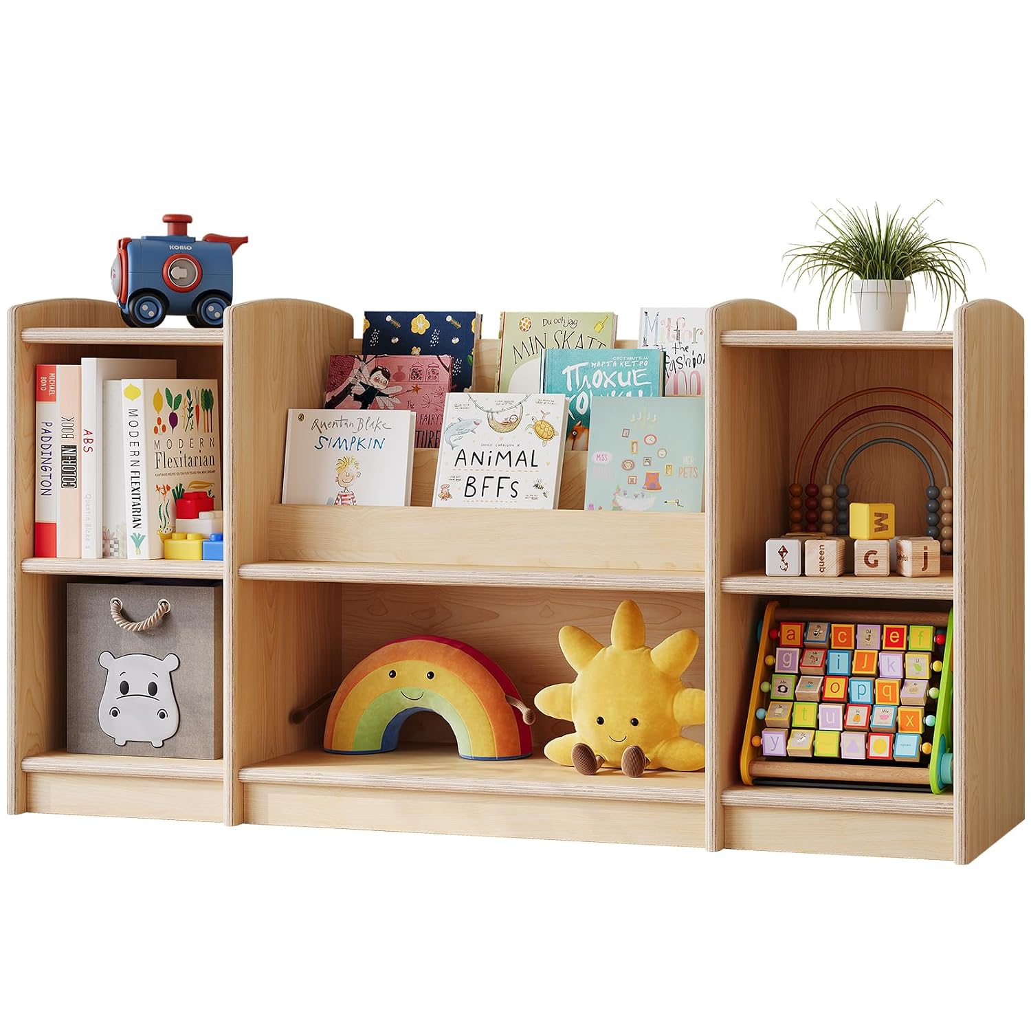 Montessori Shelf Toy - Montessori-opbergrek en speelgoedorganizer voor de kinderkamer,