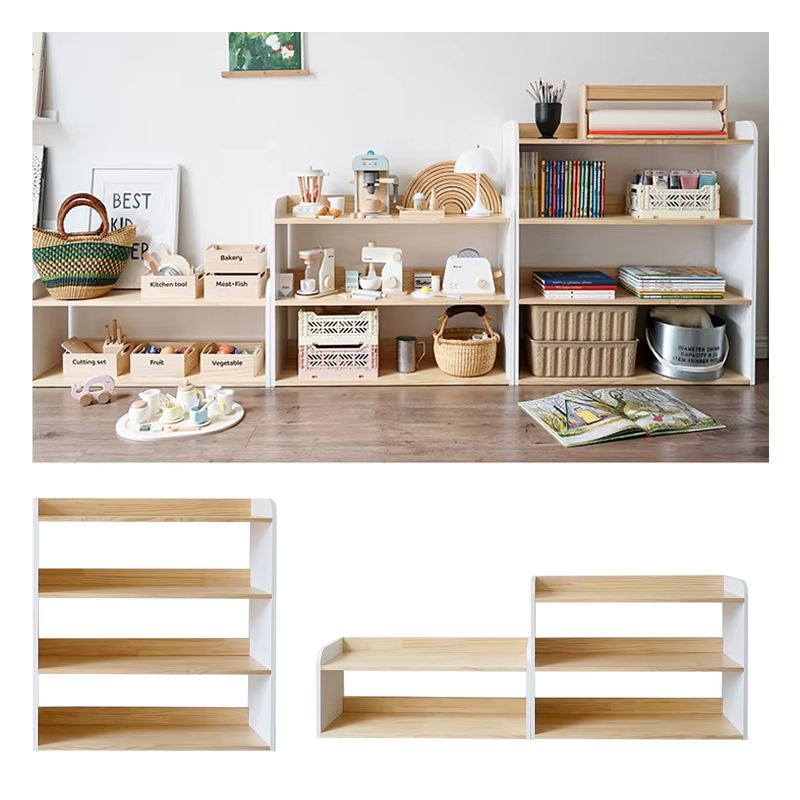 Montessori Shelf Toy - Nieuwe Montessori-plank, speelgoedopbergers en -organizers, houten