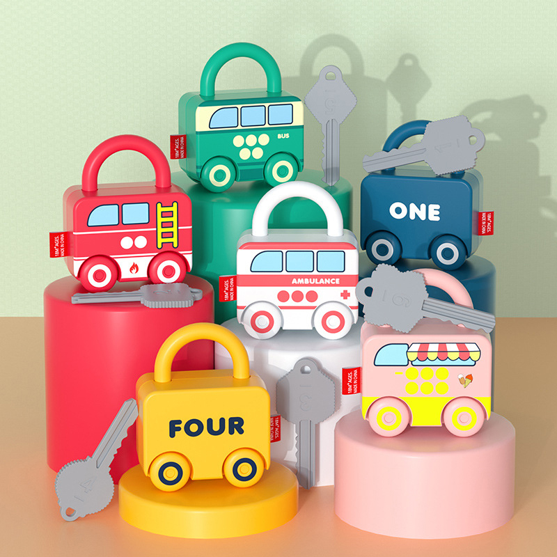 Kids Educational Game 2 - Baby Leren Slot met Sleutel Auto