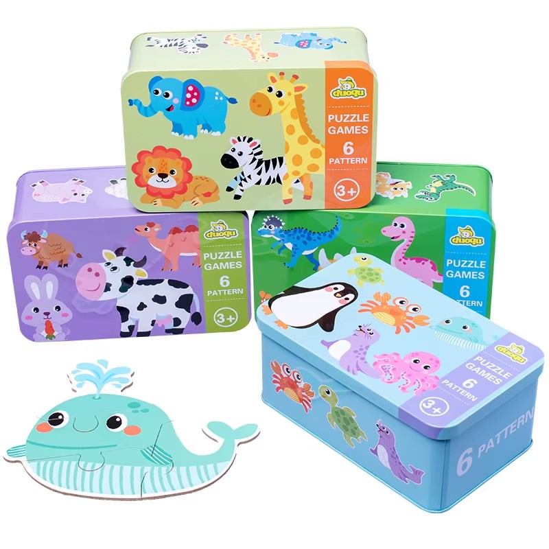 Kids Educational Game 2 - Babypuzzel Montessori Educatief speelgoed Houten puzzelspellen