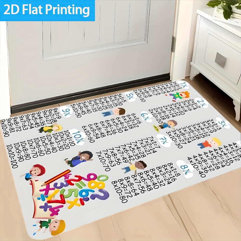 1 stuk kleurrijk vloerkleed me - Multiplication Table Mat recensie en prijs