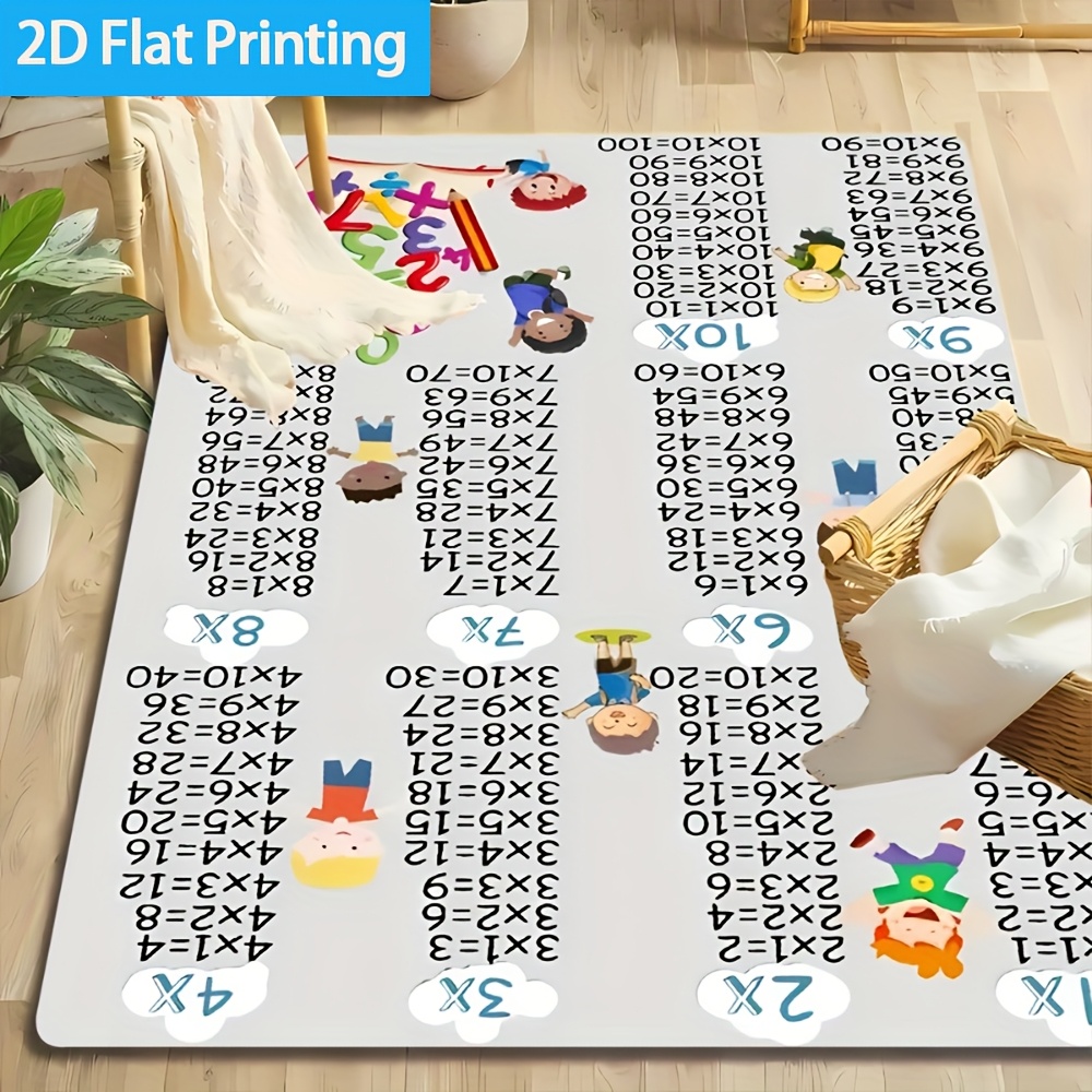 1 stuk kleurrijk vloerkleed me - Multiplication Table Mat recensie en prijs