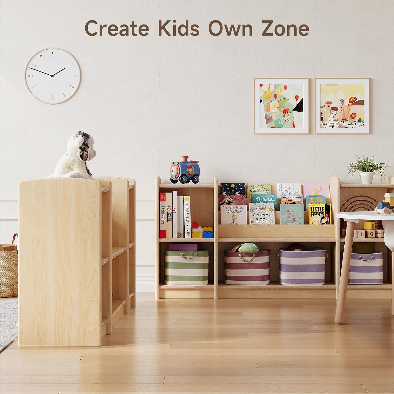 Montessori-opbergrek en speelg - Montessori Shelf Toy recensie en prijs