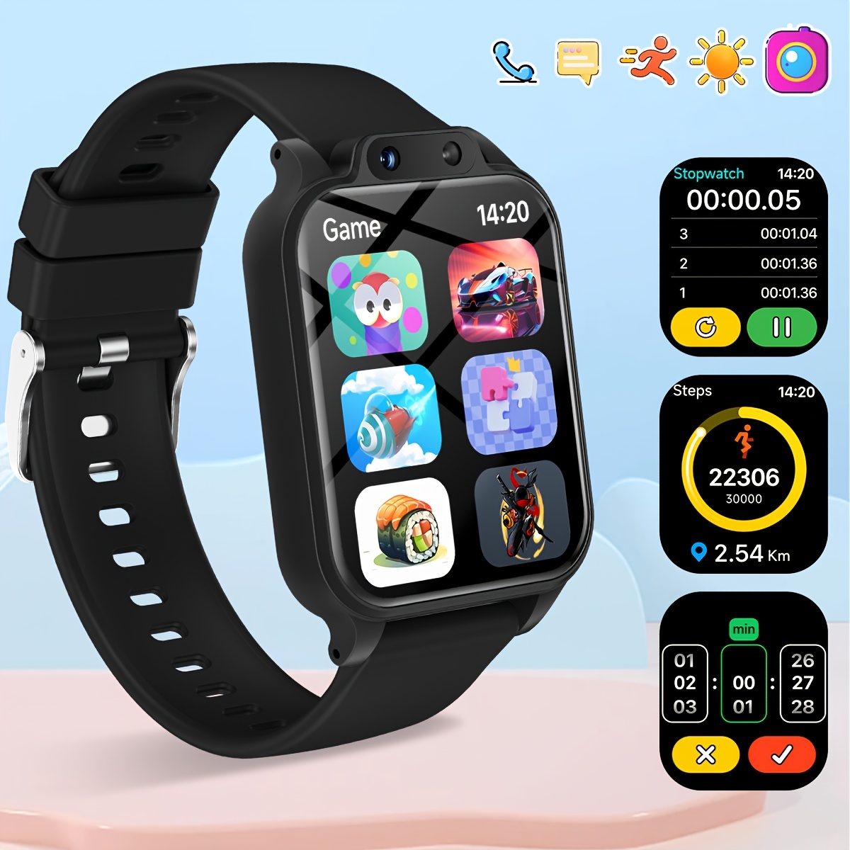 Smartwatch voor kinderen met 1 - Kids Educational Game 2 recensie en prijs