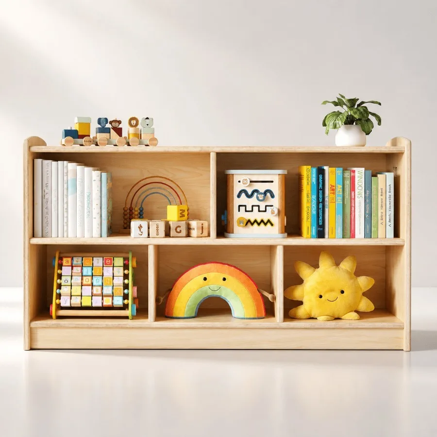 Montessori-plank voor de kinde - Montessori Shelf Toy recensie en prijs