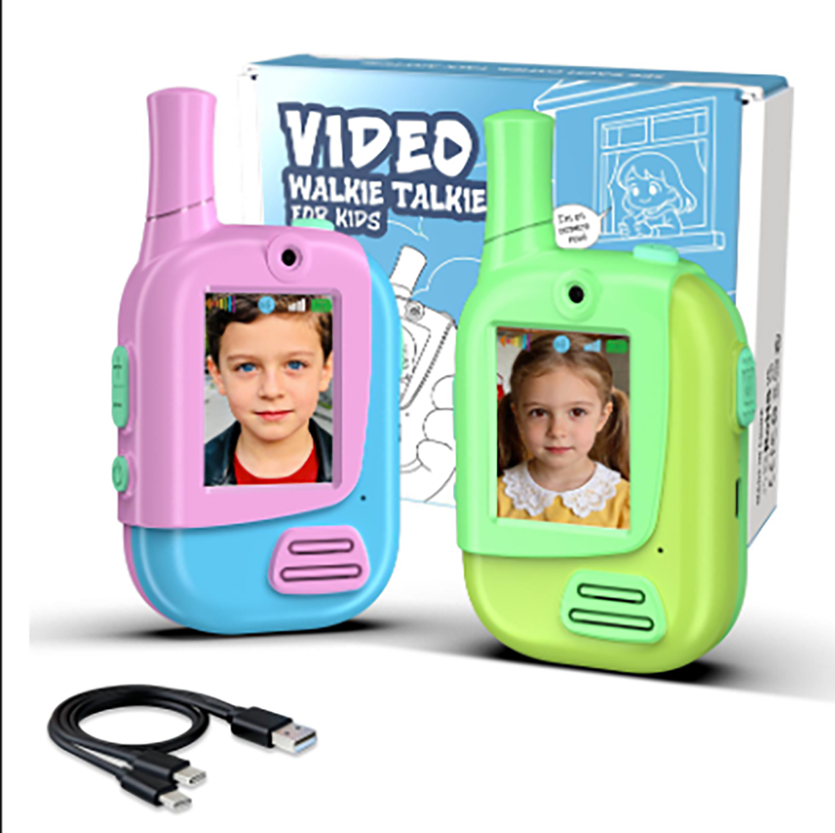 2-pack oplaadbare video-walkie - Kids Educational Game 2 recensie en prijs